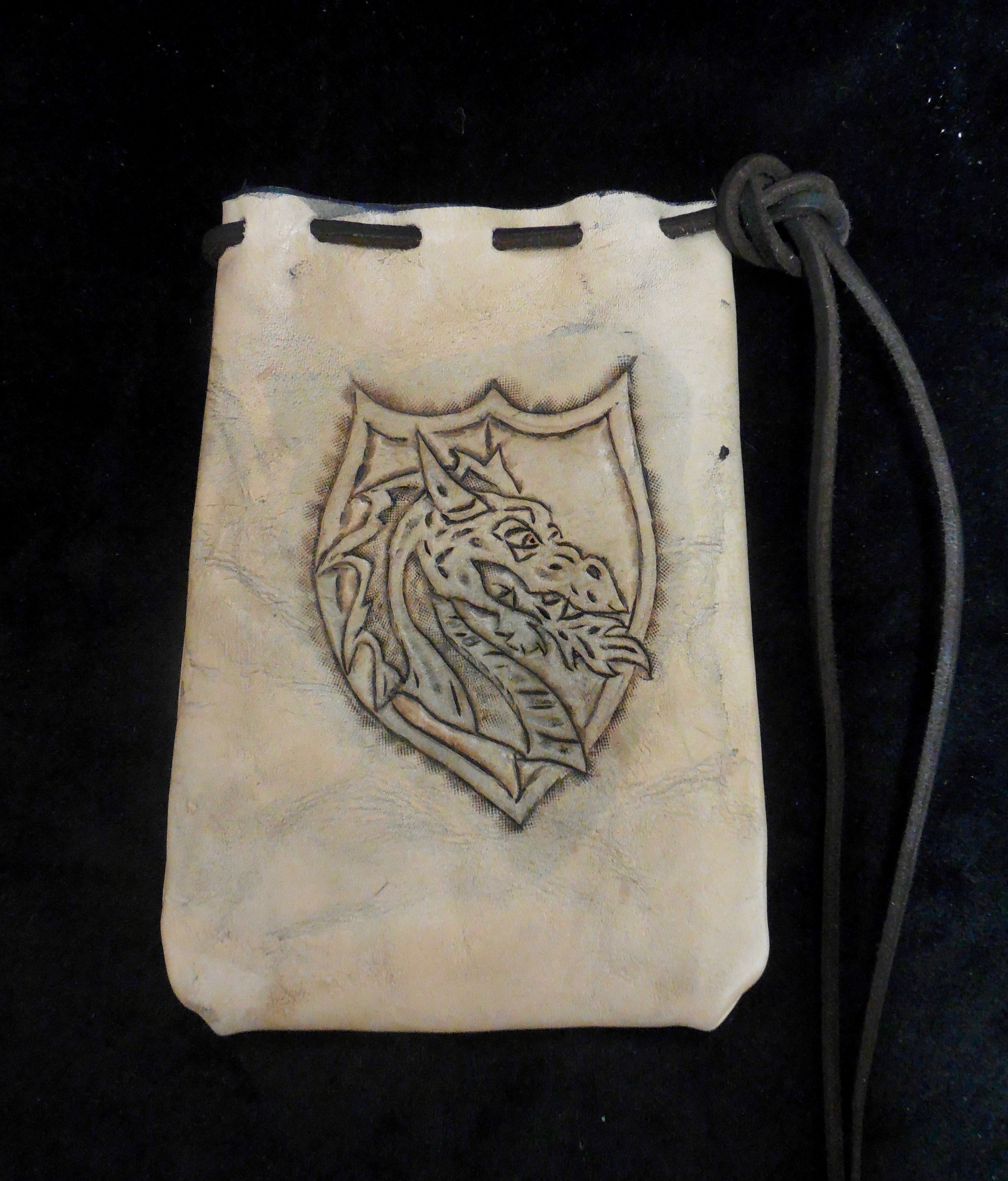 Nathans Leatherworks Dragon Dice Bag NLB-05 (7x5)